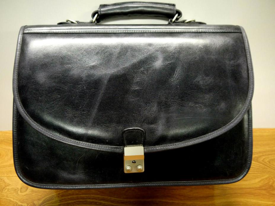 Leather Briefcase Italian Top Quality  Greyish BLACK