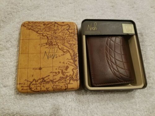 Patrica Nash Leather Folding CC Case Brown NWT $45