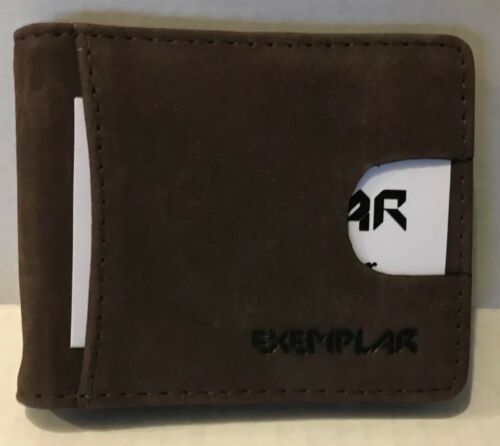 Men’s Genuine Leather Pocket Picture ID Card Holder, Exemplar MC804 BR2