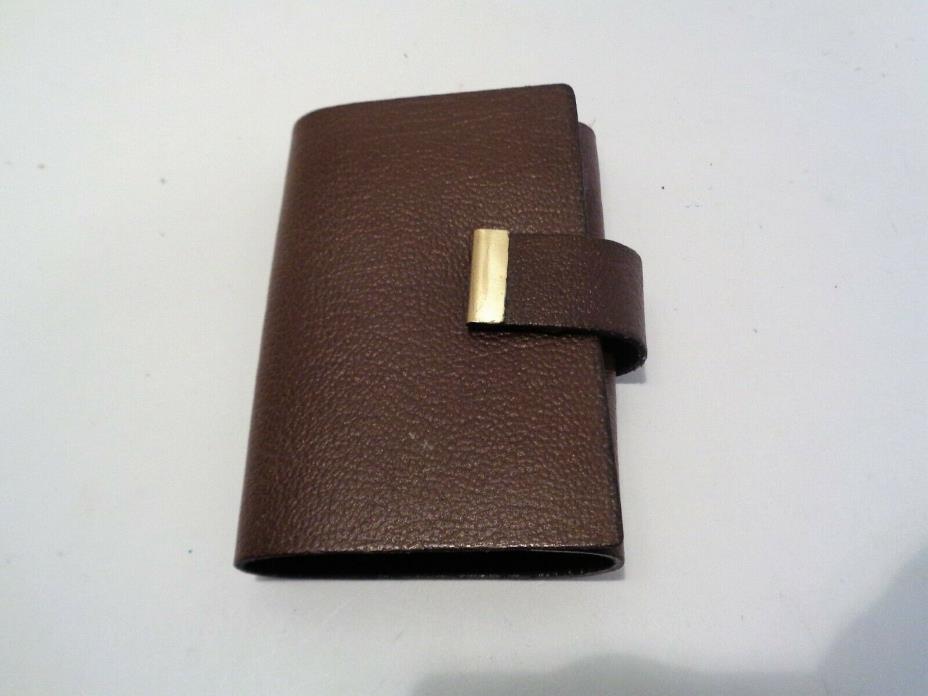 Vintage Swank Genuine Leather Bi-Fold Snap 12 Key Wallet Holder