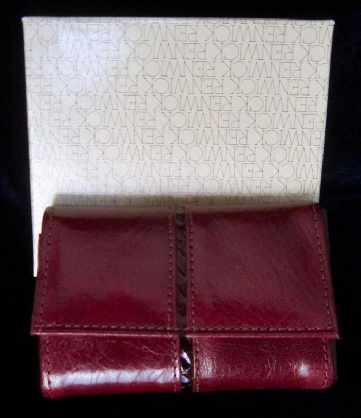Renwick Oxblood Leather Key Wallet - New Old Stock w/ Original Box - Canada