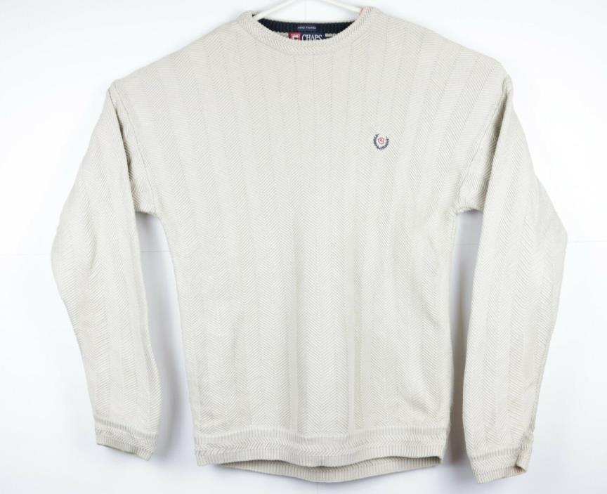 Vintage Chaps Ralph Lauren Mens M Long Sleeve CRL Crest Sweater