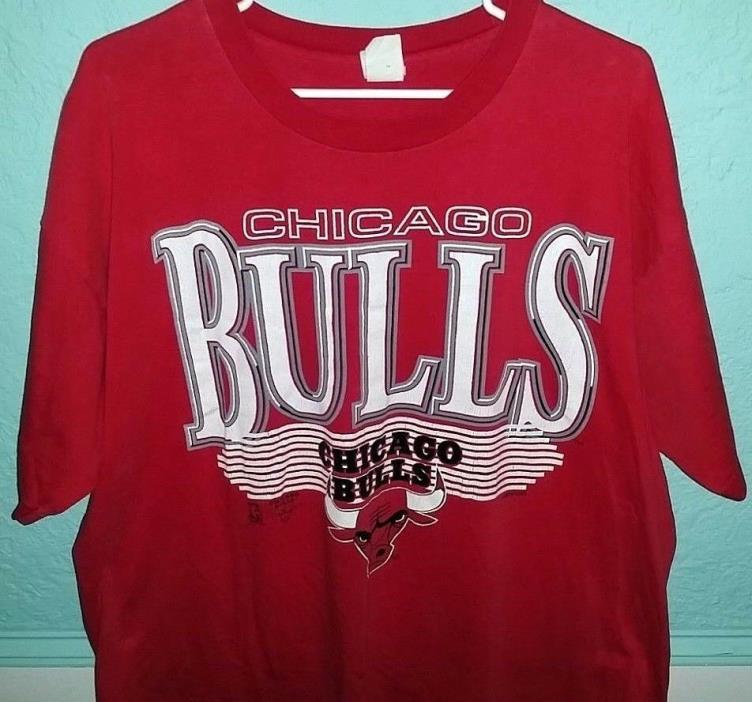 90's Chicago Bulls NBA Basketball T-Shirt - Size XL - Competitor -Michael Jordan