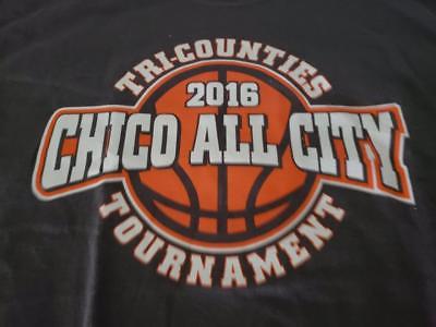 Vintage 2016 Chico Ca TRI-COUNTIES ALL CITYTOURNAMENT NEW T-SHIRT MEDIUM NOS