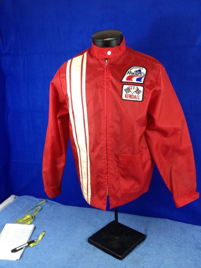 Kendall Racing GT-1 Vintage Windbreaker Nylon Jacket small Indy Racers Hookey