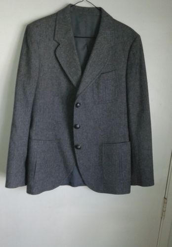 Vintage Stanley Blacker Blazer Mens Sport Coat. Heather Grey