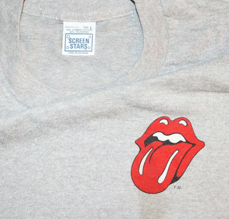 *1981 ROLLING STONES* vtg rare concert tour t-shirt (M/L) 70's 80's New Orleans