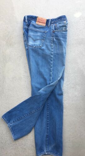 Vintage Levi’s Strauss 501 Button Front Blue Jeans Size 34w 32L