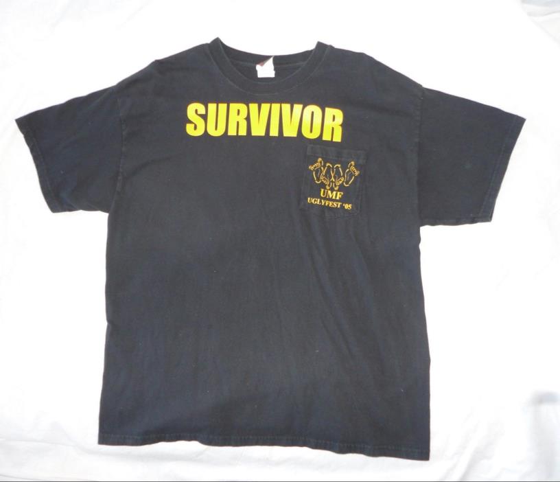2005 UMF of AMERICA  UGLY FEST SURVIVOR SHIRT UGLY MOTHER FVCKERS 2XL Mens Club