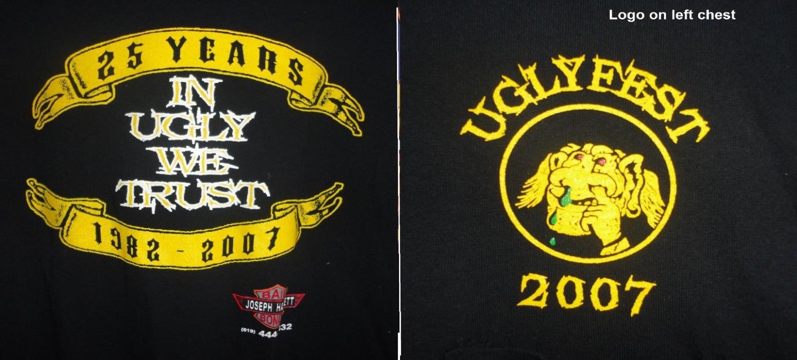 2007 UMF of America 25 YEAR UGLYFEST SHIRT sz L MENS CLUB Spring Valley Inn CA