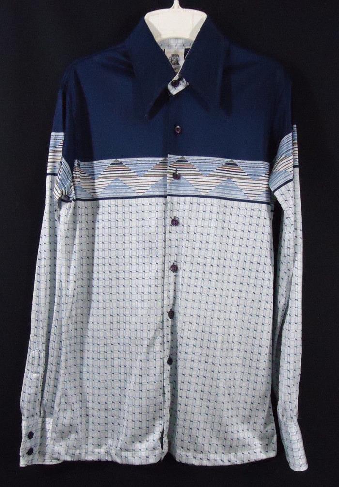 Vintage Kennington California Long Sleeve Shirt Disco, 70's, Retro, Hipster