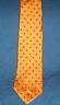 Vintage YSL Yves Saint Laurent Paris Orange Silk Neck Tie