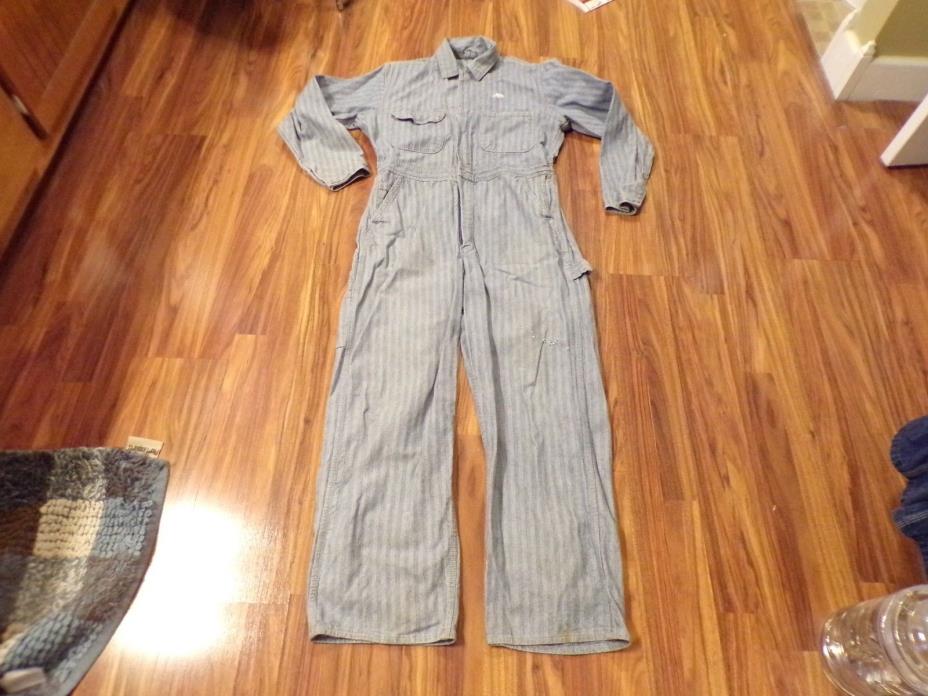 Vintage JC Penney BIG MAC Railroad Overall Farmer Coverall Mens Large