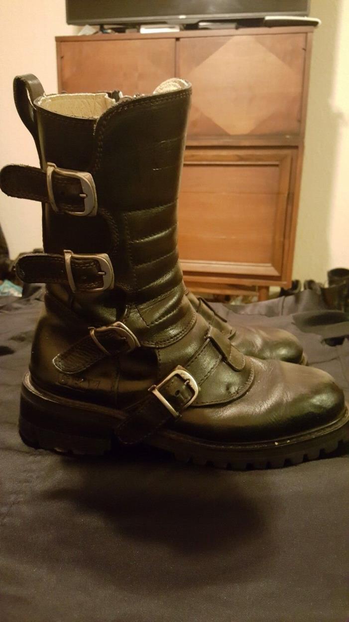 vintage pair of GBX biker boots size 12 medium Mexico excellent condition