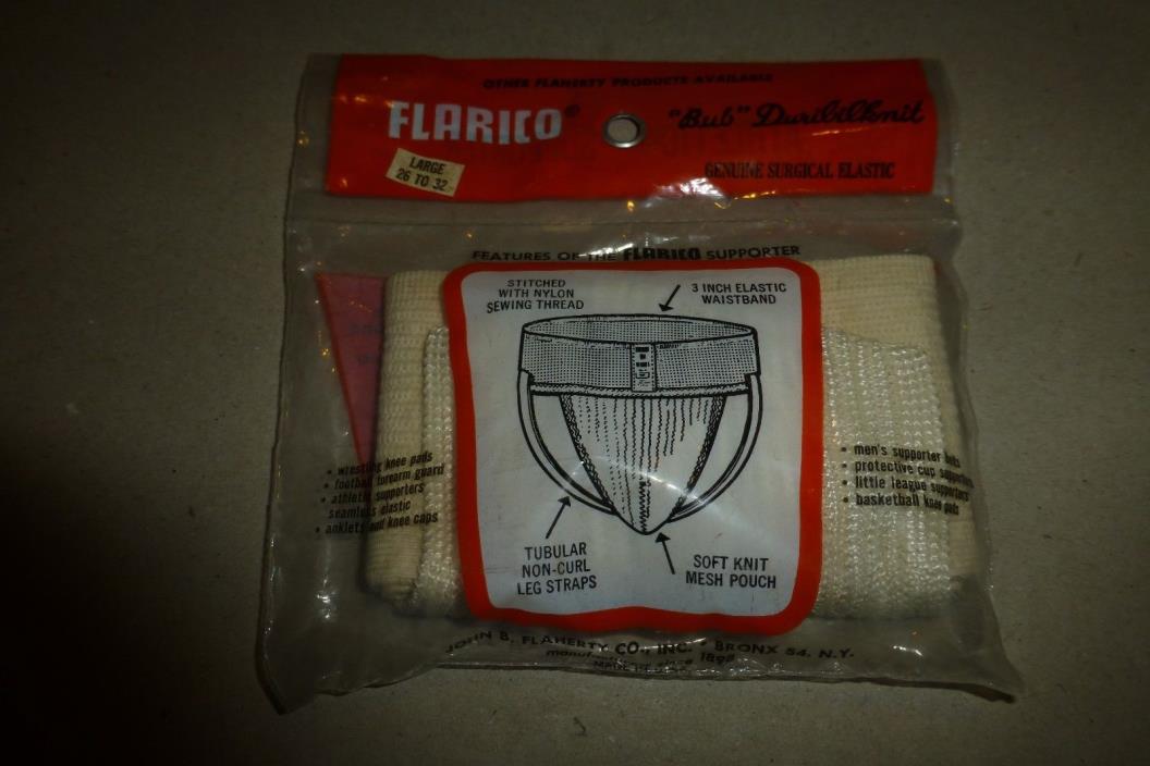 Vintage FLARICO Athletic supporter Boys Large 26-32 unused/jockstrap/in package