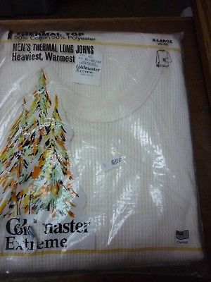 COLDMASTER XTREME  THERMAL   LONG JOHN TOP SIZE XL 46-48 USA MADE