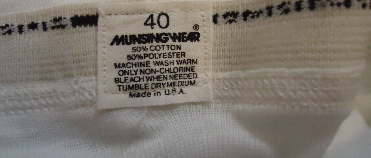 NOS Vtg Munsingwear Pouch Tighty White Cotton Blend Briefs 40 Unworn Oldschool