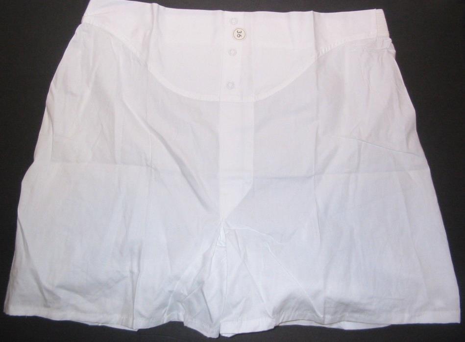 Brent Montgomery Ward Boxers Underwear Snap 36 Vtg 50's Sanforized DEADSTOCK NOS