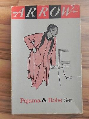 Pajama & Robe Set Golden Arrow Imperial Collection 50s-60s (With box New)