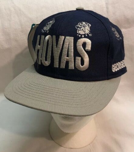 Deadstock VTG 1984 GEORGETOWN HOYAS Size: 7 Fitted Hat, EDS WEST Signatures NWT!