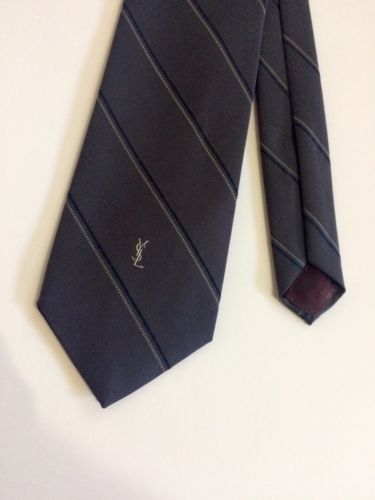 Vtg YSL Neck Tie. Great Condition! Gray Color.