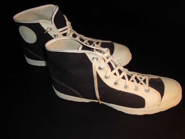 Circa 1920s Goodyear Tire & Rubber Hi-Top Basketball Shoes, NOS