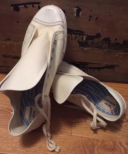 Vintage 60s Converse Blue Label Athletic Footwear Canvas Low Top Shoes. US Sz.11