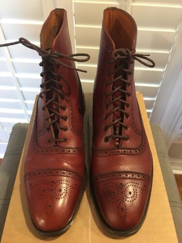 The British Isle Collection LTD Captoe Boots Size 8.5D Chestnut