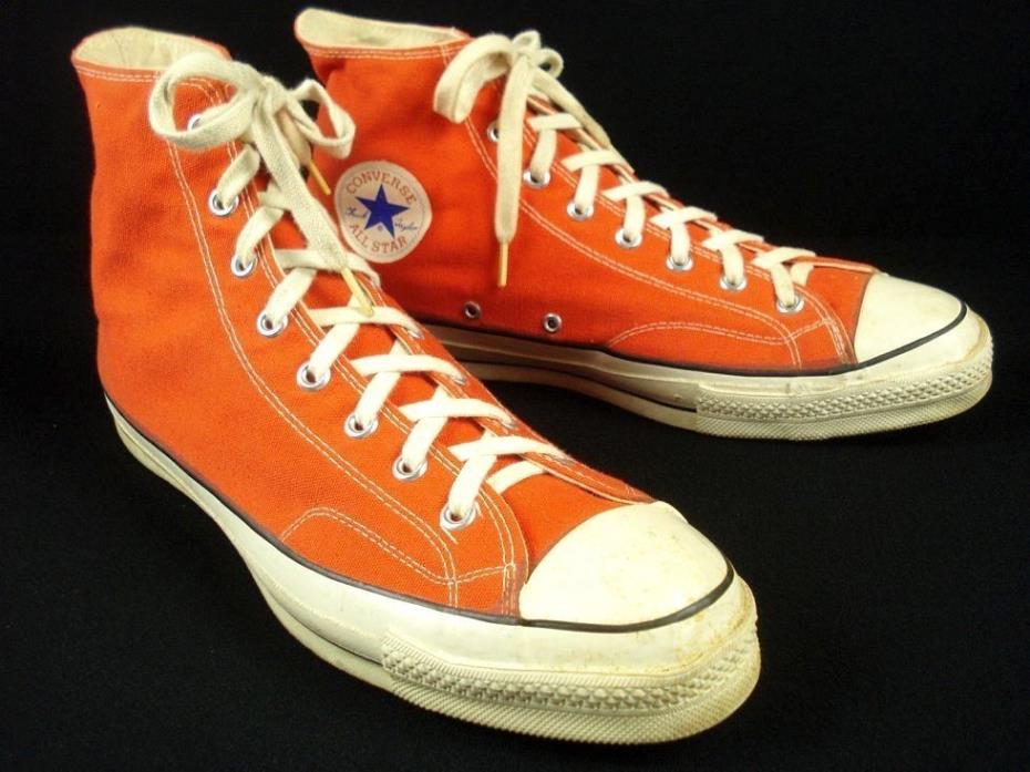 Vintage 1970s Converse All Star Chuck Taylor Hi Top sz 13.5 Made in USA