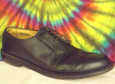 13 D mens vintage black V-cleat FLORSHEIM ROYAL IMPERIAL plain toe oxfords shoes