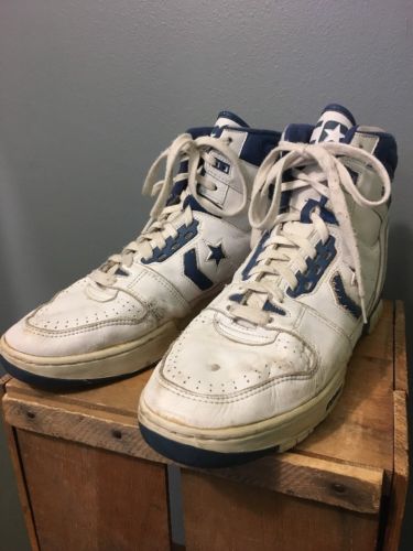 Vtg 80s Cons ERX-300 Basketball Shoes Leather Sneakers Converse Mens 14 Hi-Top