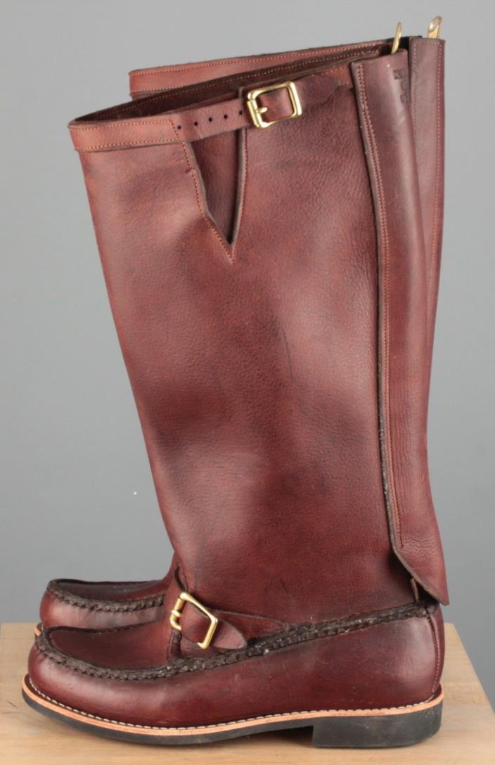 Men's NOS Orvis Gokey Unworn Snakeproof All Leather Tall Boots 10 EC #6259s