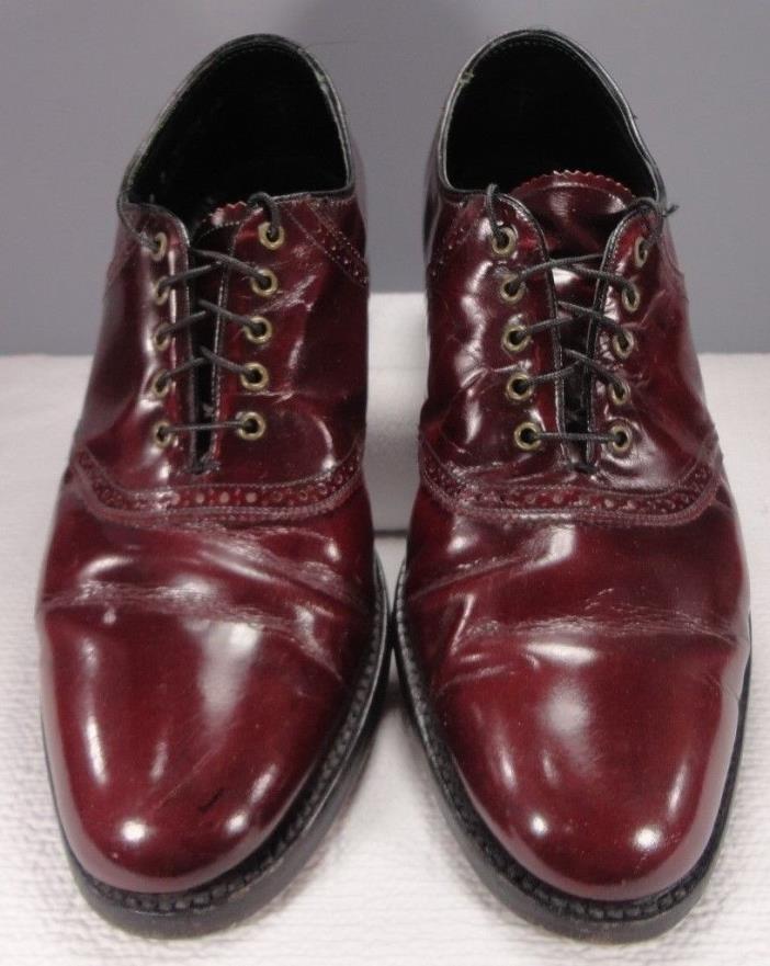 Vintage Mens Florsheim Leather Shoes Essex Magic Feather Soft Heels