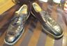 Men's Vintage Giorgio Brutini Black Alligator Leather Oxford Dress Shoes sz 12D