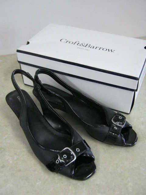 Women’s Shoes- Croft & Barrow - Carmen Style Sandals- Black, Size 9 - New in Box