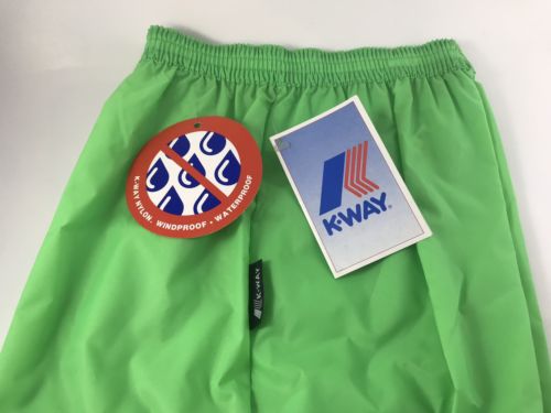 Vintage K-Way KWay K Way nylon pants 1980s Sz 6 XSmall New old stock W Tags
