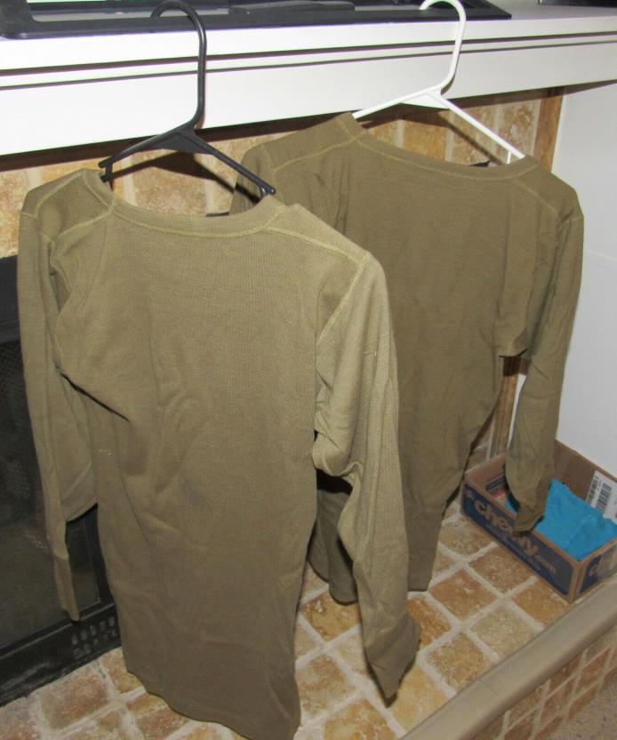 Undershirts, Army Air Corps 1946-48, long sleeve, no sleeve, 6 total, small