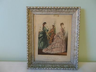 1873 Framed New York Fashions Color Prints by E.  Butterick & Co