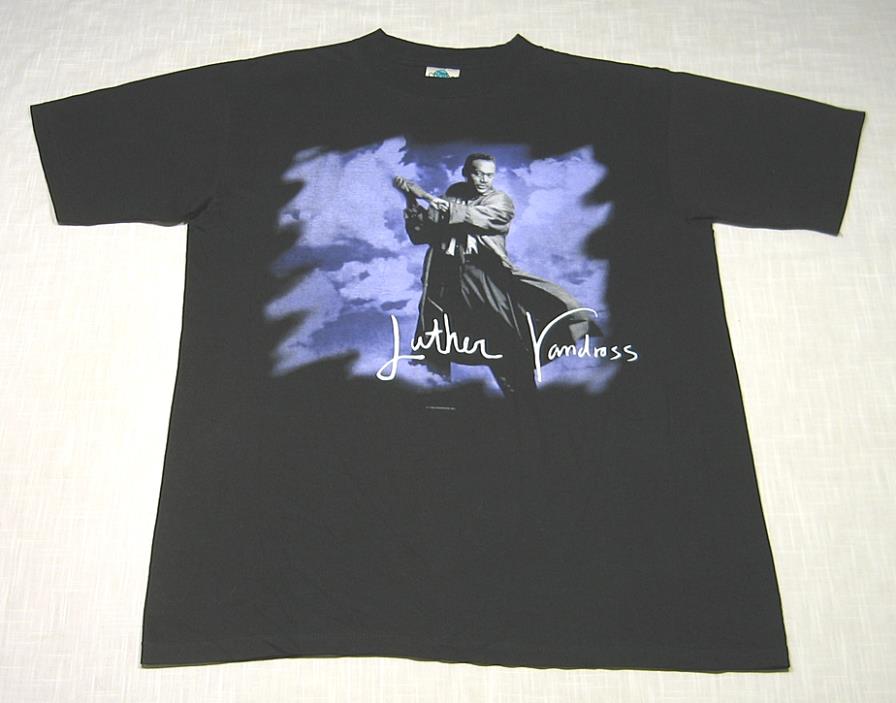 Vtg LUTHER VANDROSS Concert T-Shirt (1995) Evening of Songs NEW/NOS/DEADSTOCK! L