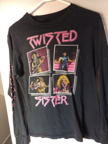 Vintage Twisted Sister concert tour t shirt long sleeve 84-85 Stay Hungry