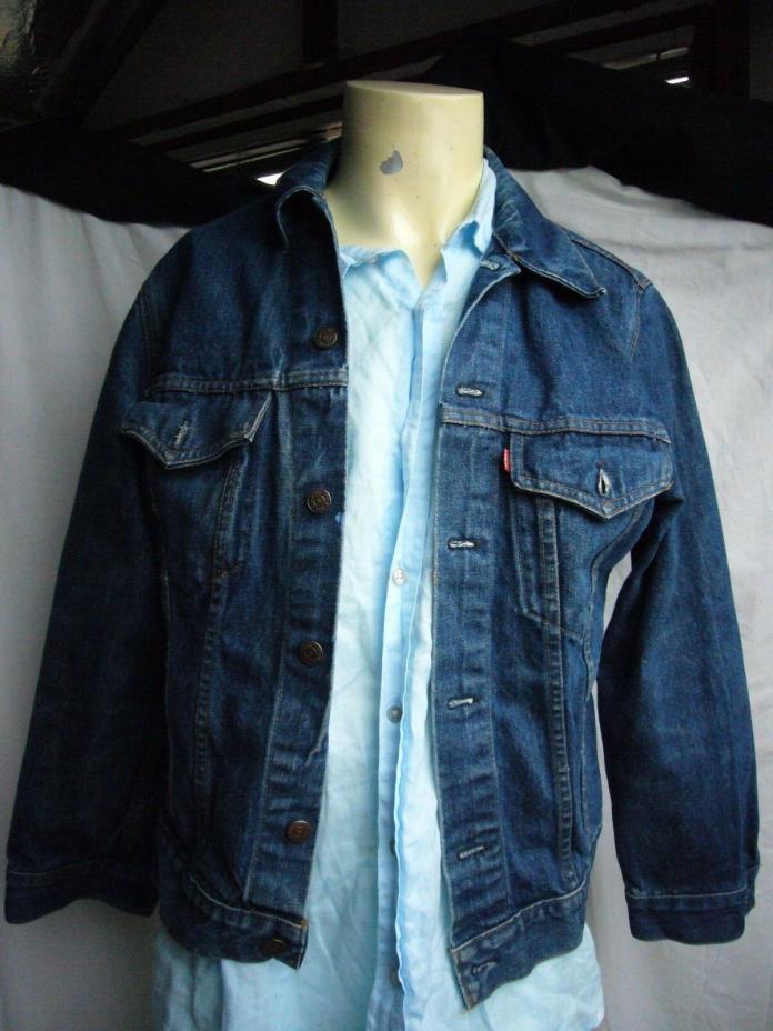 Vintage Levis Blue Denim Trucker Jacket 75505 0217 Size 38 Canada