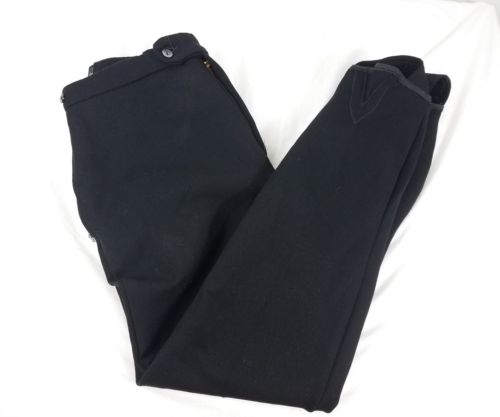 vintage ski pants Franconia stirrups 31 x  29 black snow gear fitted ski pant