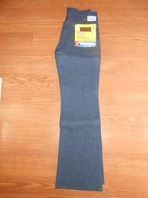 60-70s Vintage Wrangler Regular Fit Boot Unisex Blue Jeans Denim Pants 27x30!