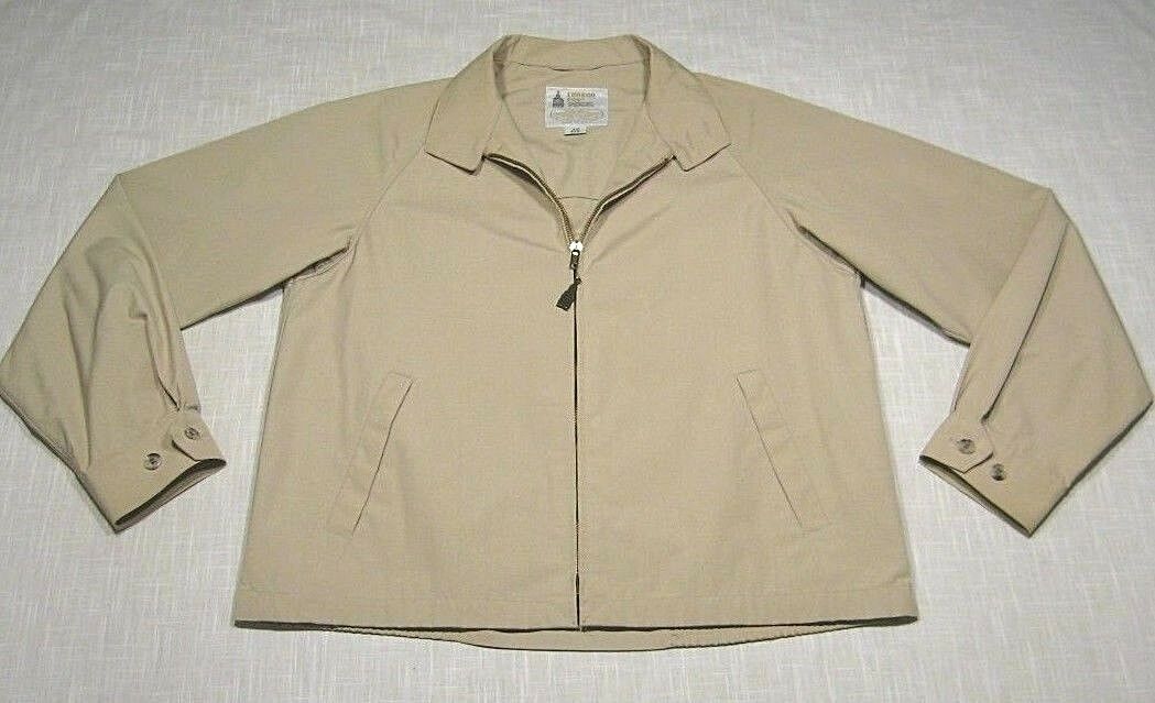 Vintage LONDON FOG Canvas Mechanic Windbreaker Jacket (70s/80s) Tan PREPPY! M