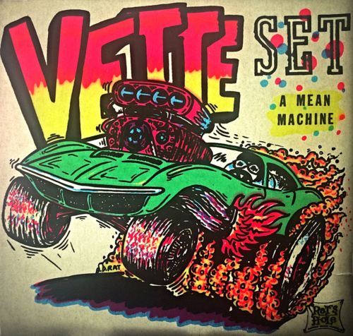 Vintage 1969 Original Rat's Hole Vette Set Iron-On Corvette Big Daddy Rat RARE!