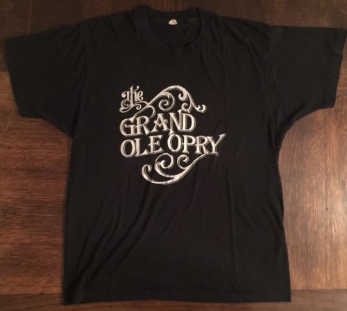 Vintage GRAND OLE OPRY T Shirt Rare 80s Original Polycotton Country Music Tee