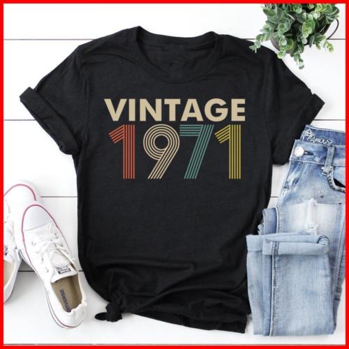 48th Birthday Gifts For Unisex T-Shirt Vintage 1971 Shirt 48th Birthday Party