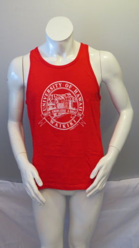 Vintage Graphic Muscle Shirt - Univesity of Hawaii Waikiki - Men's Large