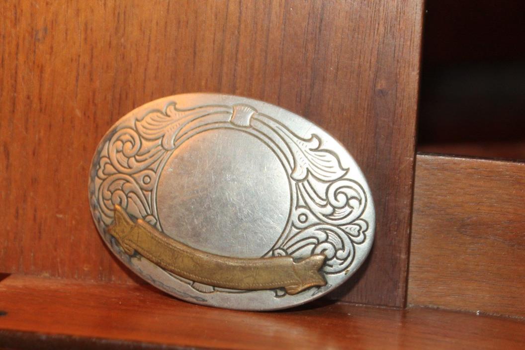 Vintage 1970's ready to engrave Western Style  Belt Buckle