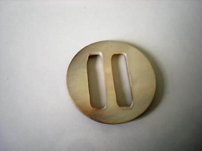 Vintage Mother of Pearl MOP Shell Slide Buckle 1 In.